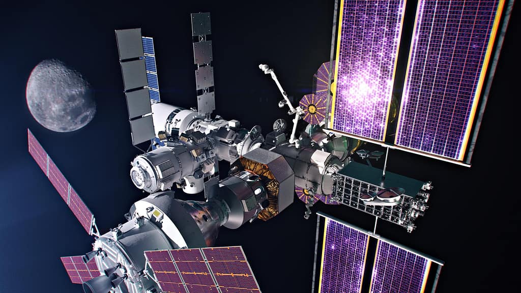 Artist’s concept of the full Gateway configuration - NASA